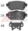 NISSA D40604EA0A Brake Pad Set, disc brake